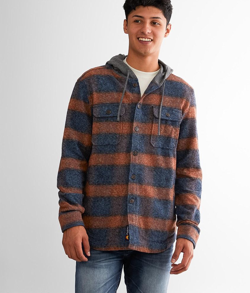 Flag &#38; Anthem Rockingham Hooded Flannel Shirt front view