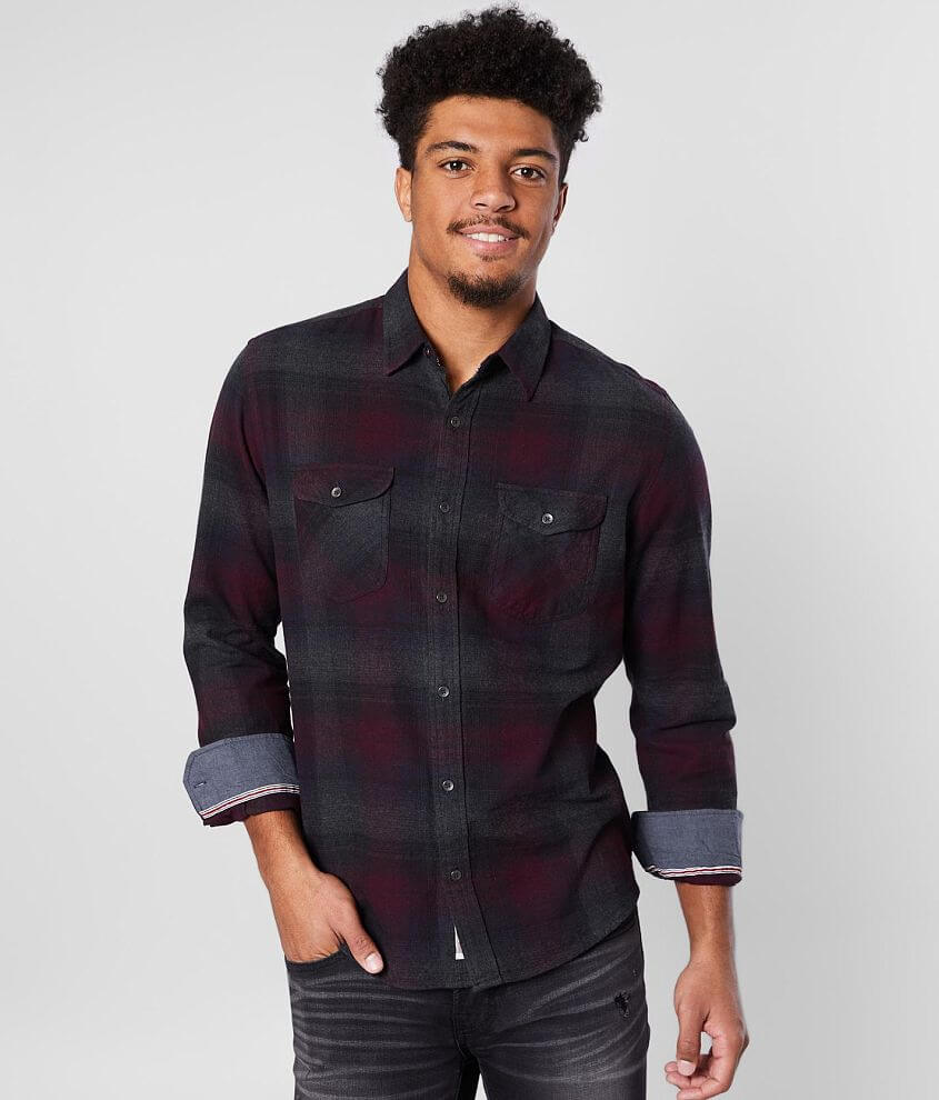 Flag & Anthem Ewell Flannel Shirt - Men's Shirts in Red Grey | Buckle