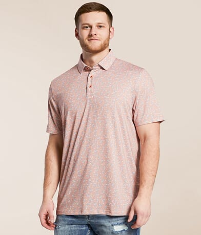 Flag & Anthem Jarvis Golf Cart Performance Stretch Polo front view