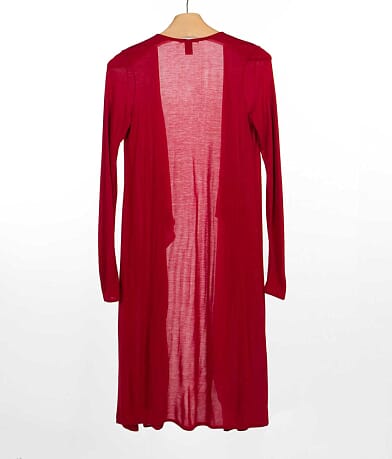 red by BKE BKE red Modal Duster Cardigan BACK
