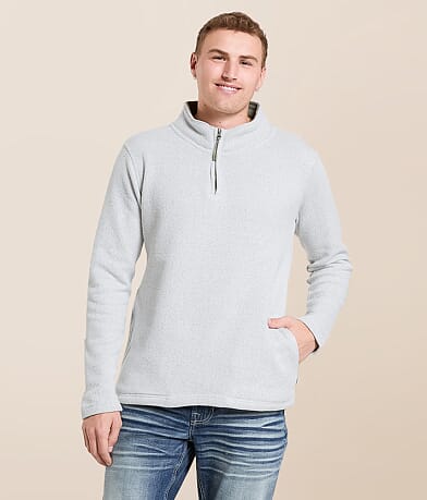 Departwest Marled Quarter Zip Pullover front view