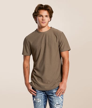 Nova Industries Textured Stripe T-Shirt front view