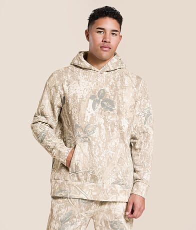 Nova Industries Camo Print Hooded Sweatshirt front view