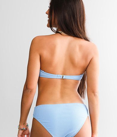 Cyn &amp; Luca Bari Ribbed Bandeau Swim Top BACK
