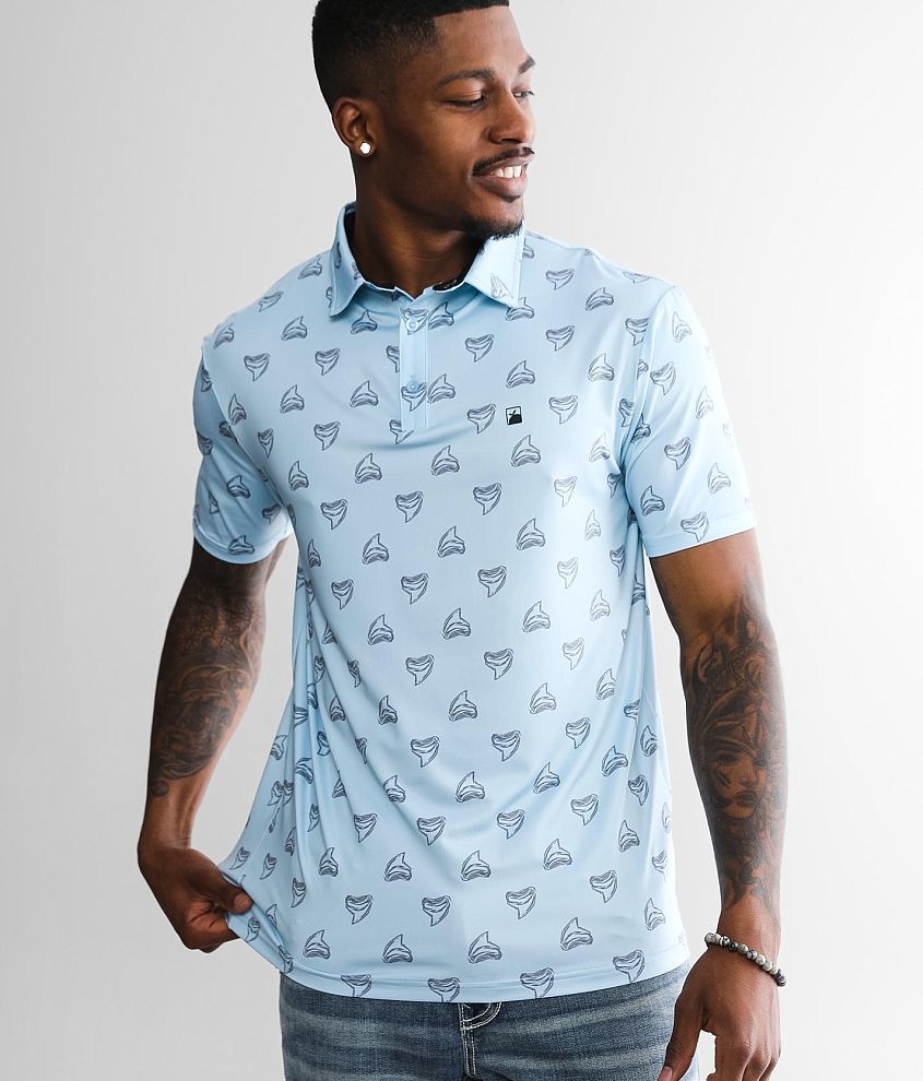 Flomotion Toothy Polo - Men's Polos in Light Blue | Buckle