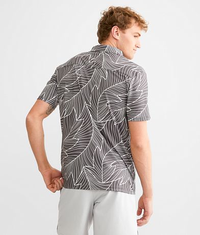 Flomotion Banana Leaf Performance Stretch Polo BACK