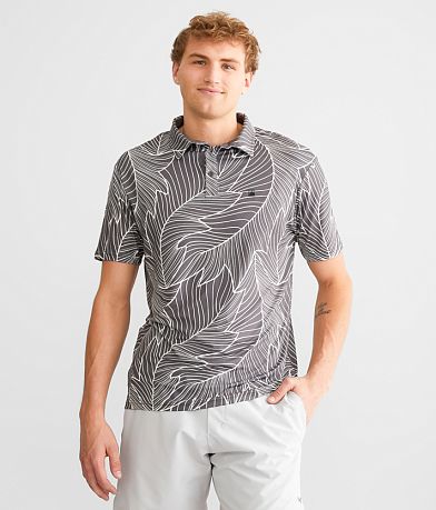Flomotion Banana Leaf Performance Stretch Polo front view