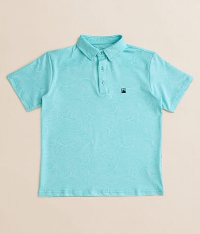 Flomotion Boys - Toothy Topo Performance Polo front view