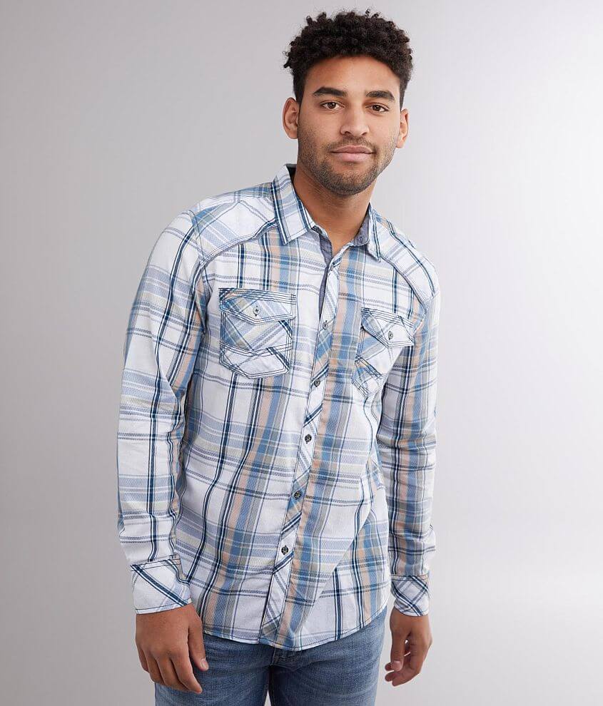 BKE Plaid Athletic Shirt front view