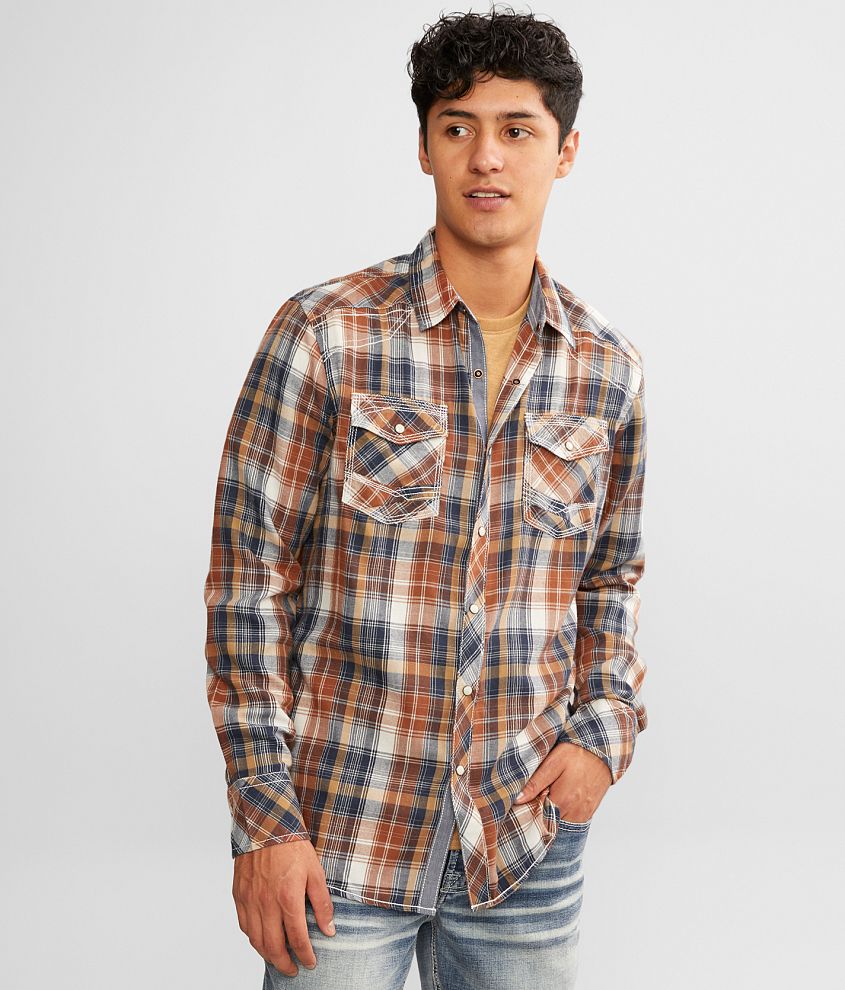 BKE Plaid Athletic Shirt