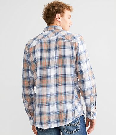 BKE Plaid Athletic Shirt BACK