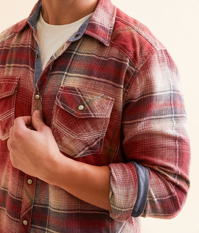 Brushed Plaid Athletic Shirt
