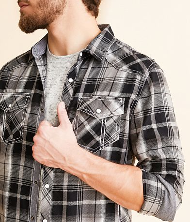 BKE Plaid Standard Shirt MISC_DETAIL_1