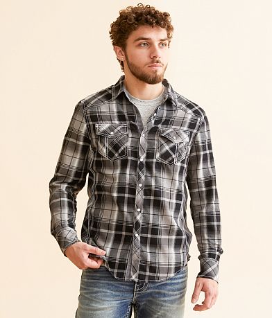 BKE Plaid Standard Shirt FULL_RIGHT_SIDE