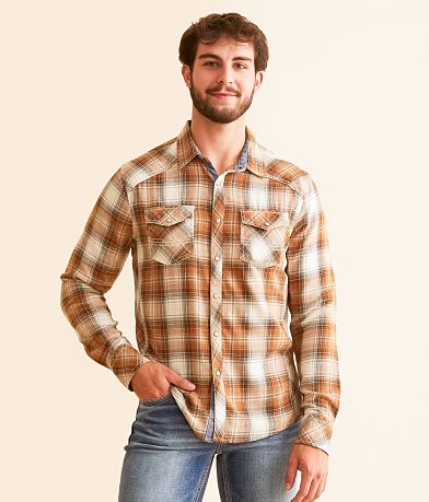 BKE Plaid Athletic Shirt front view