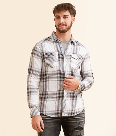 BKE Plaid Athletic Shirt front view