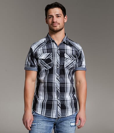 BKE Plaid Athletic Shirt front view