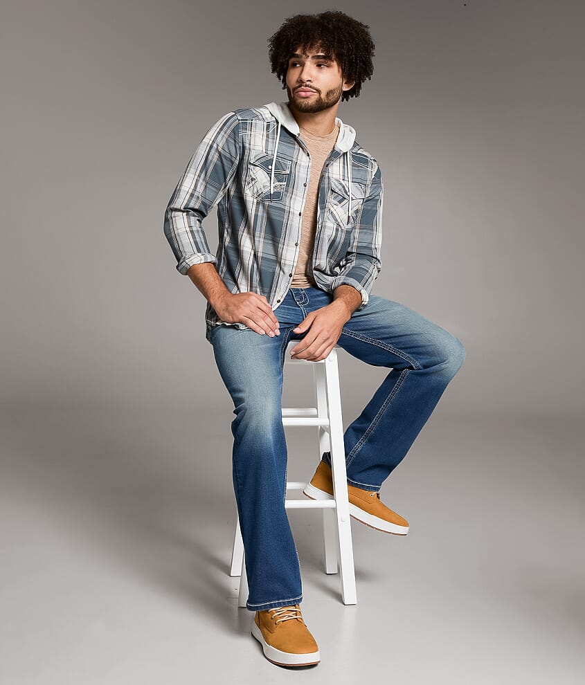 Plaid Standard Hooded Shirt