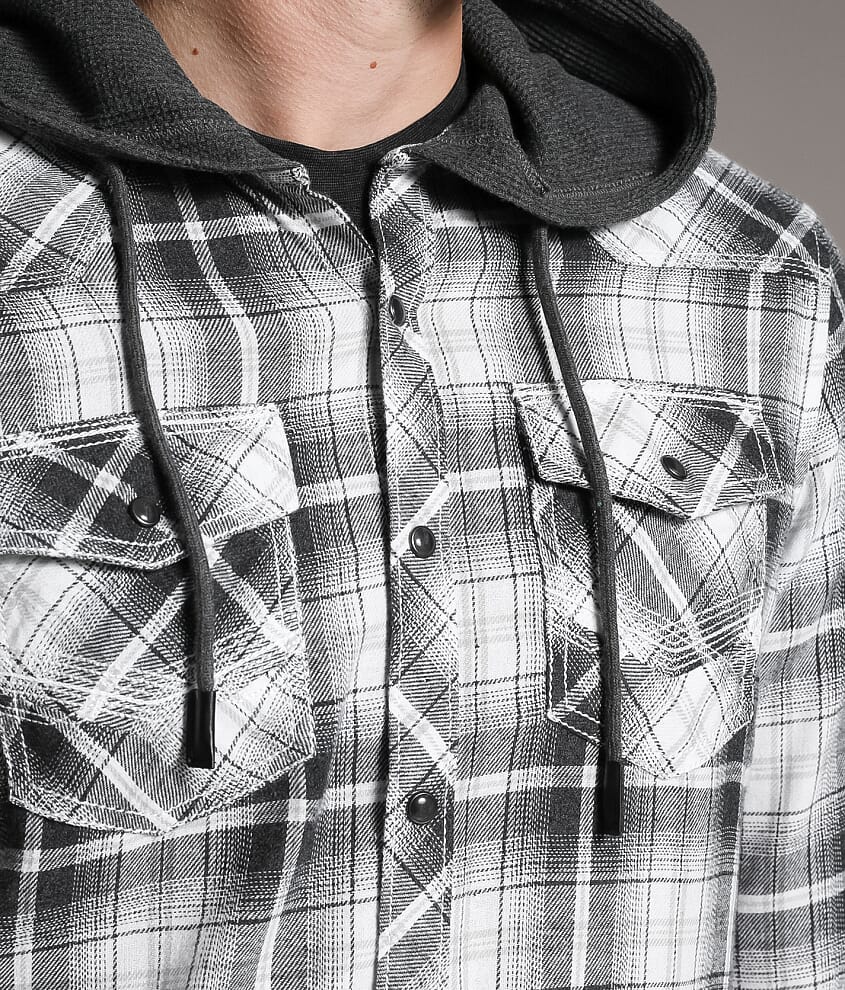 Standard Plaid Hooded Shirt