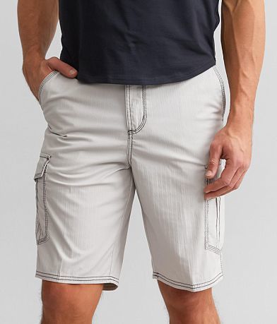 BKE Hugh Cargo Stretch Short - Men's Shorts in SILVER LINING