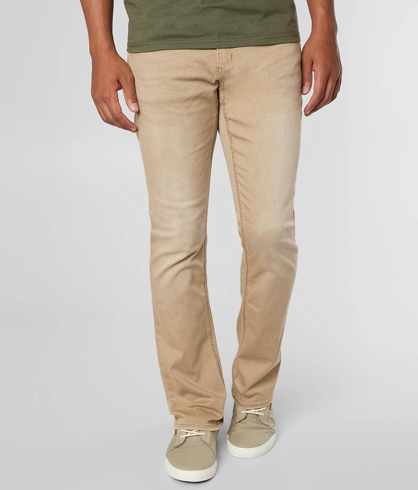 buckle khaki jeans