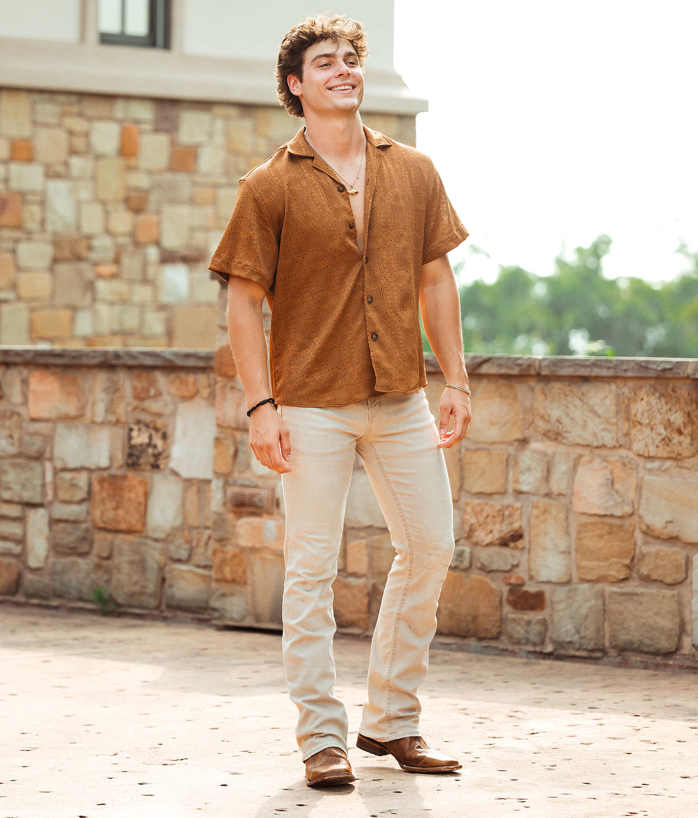 BKE Aiden Boot Stretch Pant - Men's Pants in Washed Khaki | Buckle