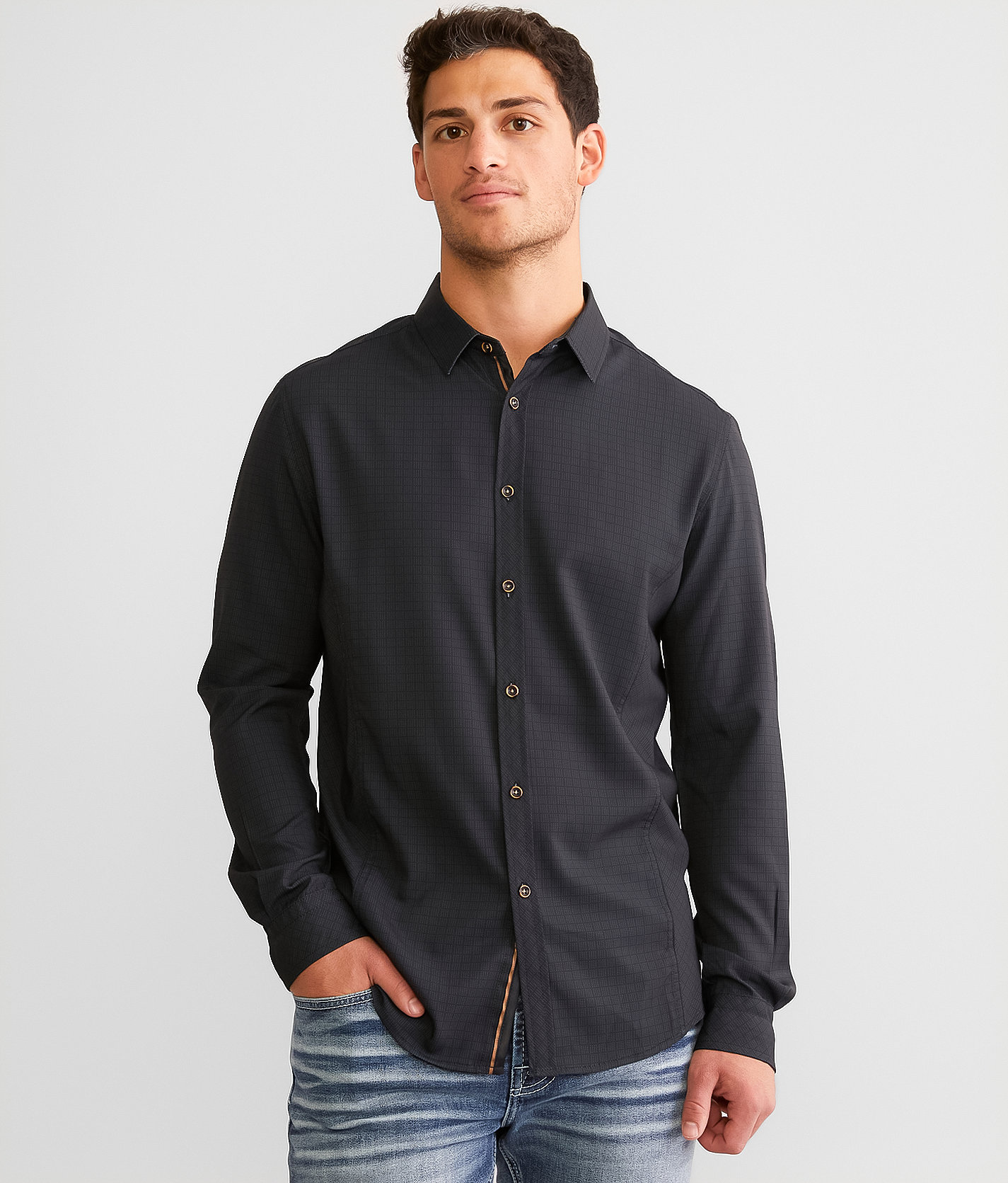 J.B. Holt Standard Performance Stretch Shirt - Men's Shirts In Black ...