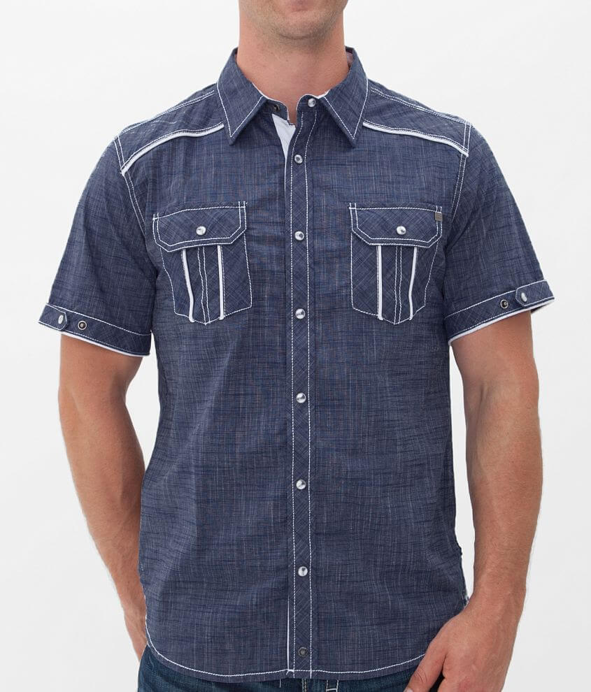 Buckle Black Lonesome Shirt - Men's Shirts in Navy White | Buckle