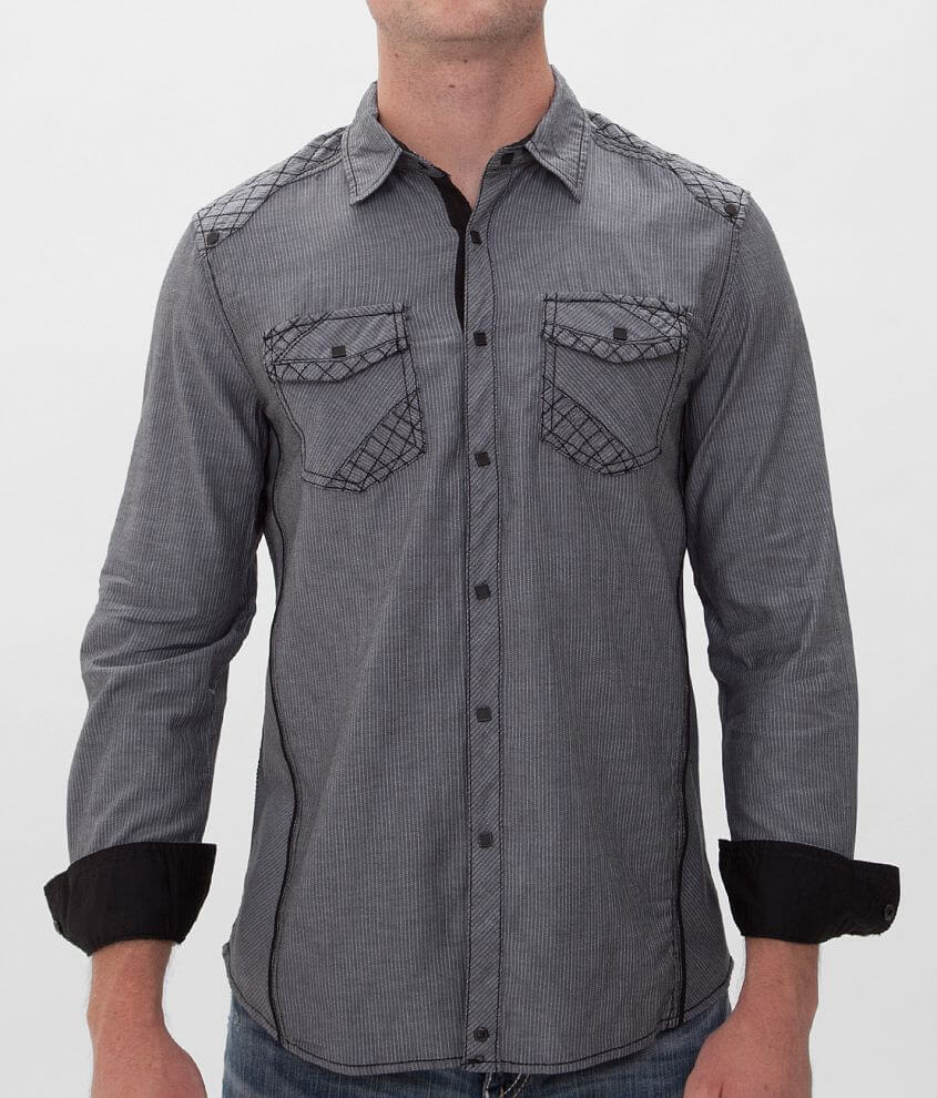Buckle Black Drive Stretch Shirt front view