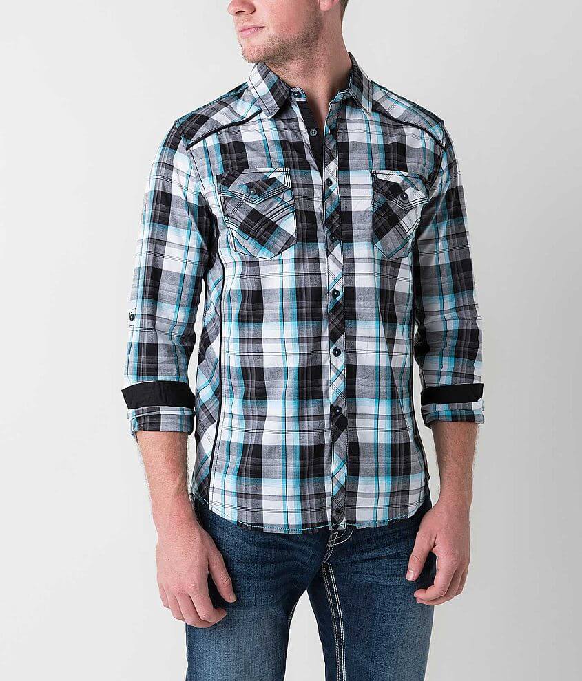 Buckle Black Good Stretch Shirt front view