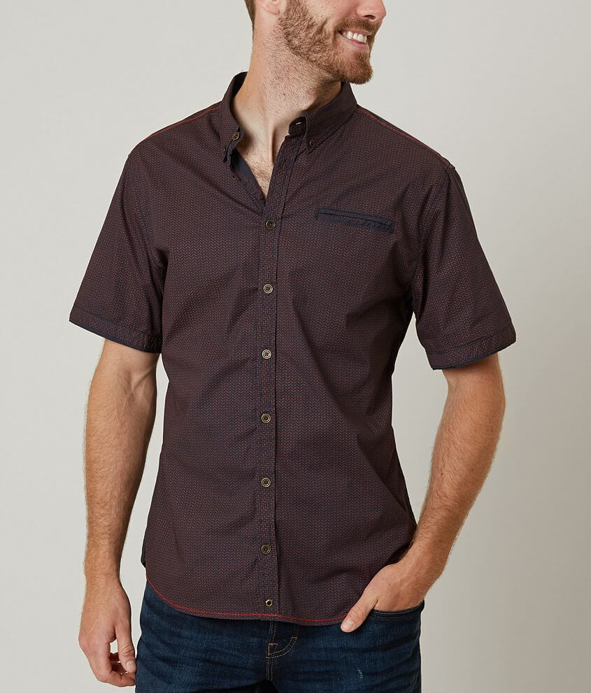 Buckle Black Dark As Stretch Shirt front view