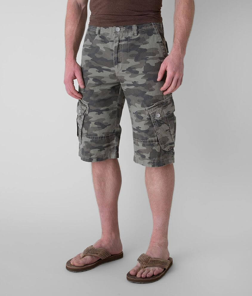 Buckle Black Foolish Cargo Short front view