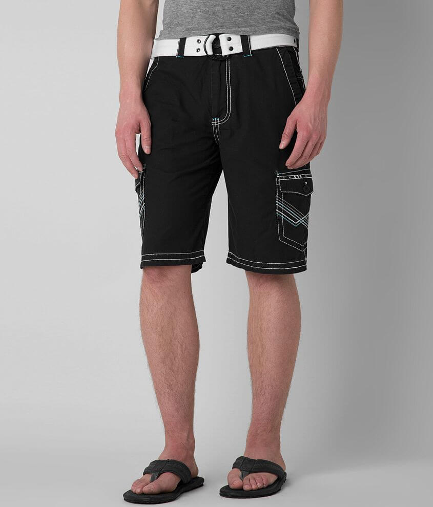 Buckle Black Shine Cargo Short front view