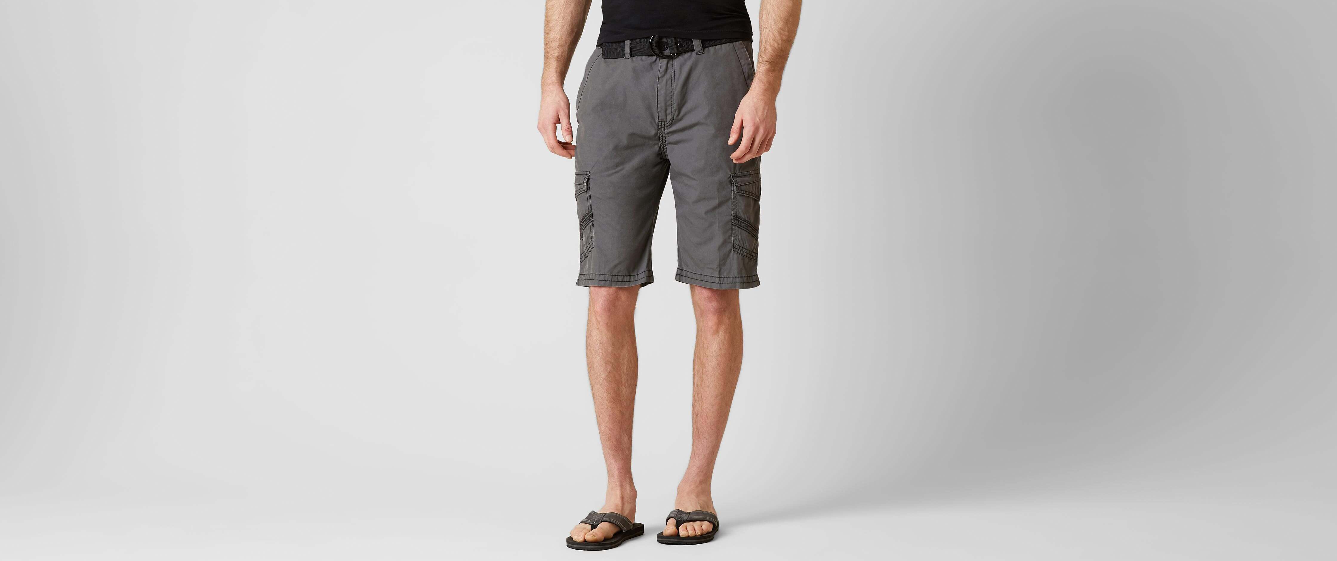 Buckle Black Explore Cargo Short Men's Shorts in Charcoal Buckle