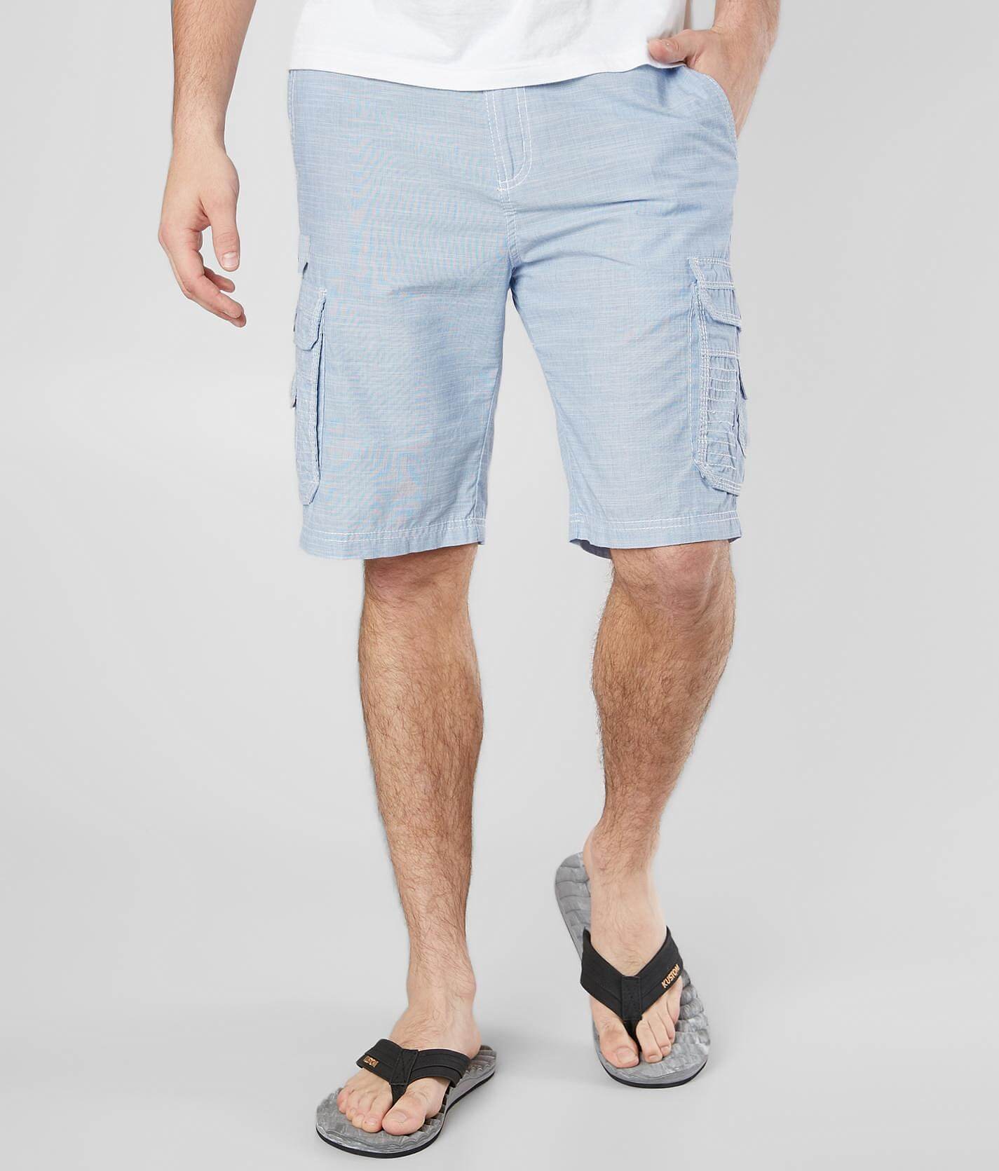 mens light blue cargo shorts