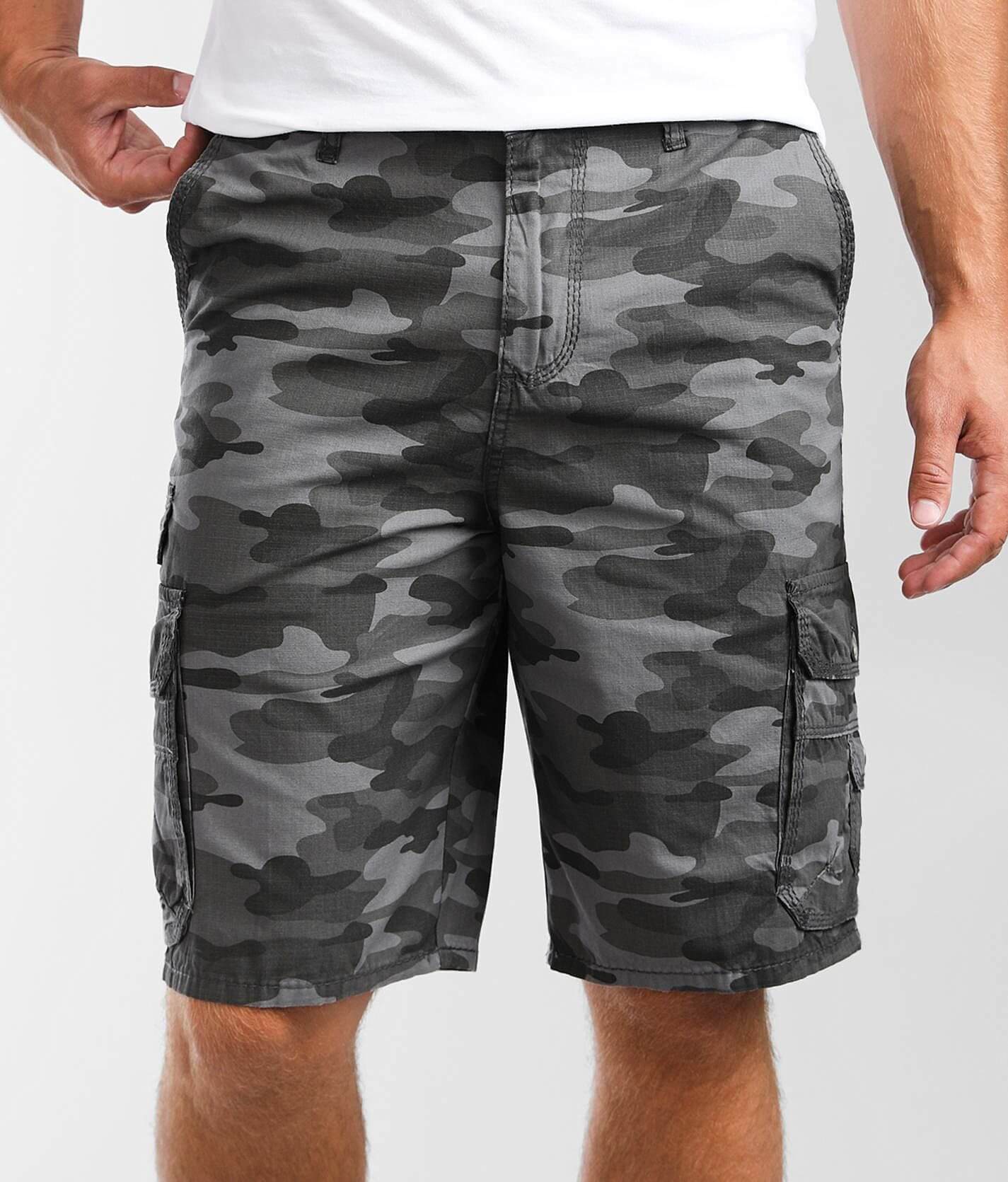 Buckle Black Chapman Camo Cargo Short - Men's Shorts in Black Camo