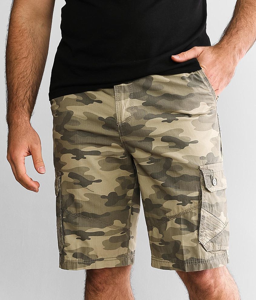 Buckle Black Knox Camo Cargo Short - Men's Shorts in Black Camo