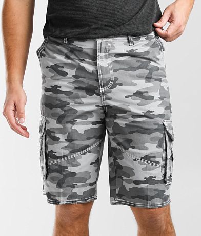 for Men Mens Clothing Shorts Cargo shorts Black American Stitch Buckle Cargo Shorts in Camo 