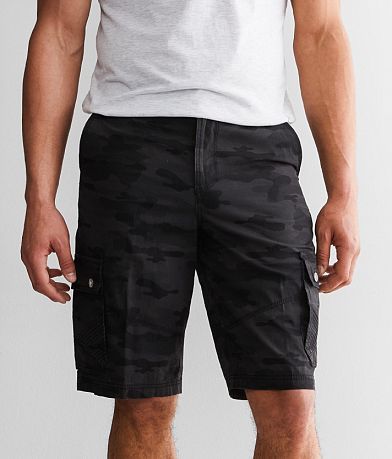 Men's Buckle Black Shorts