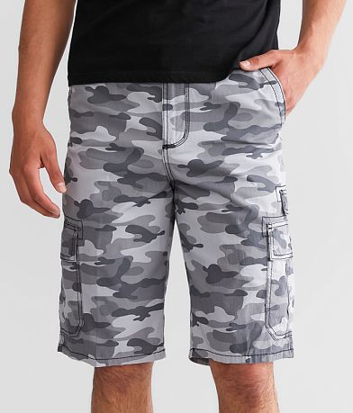 BKE Hugh Cargo Stretch Short - Men's Shorts in SILVER LINING