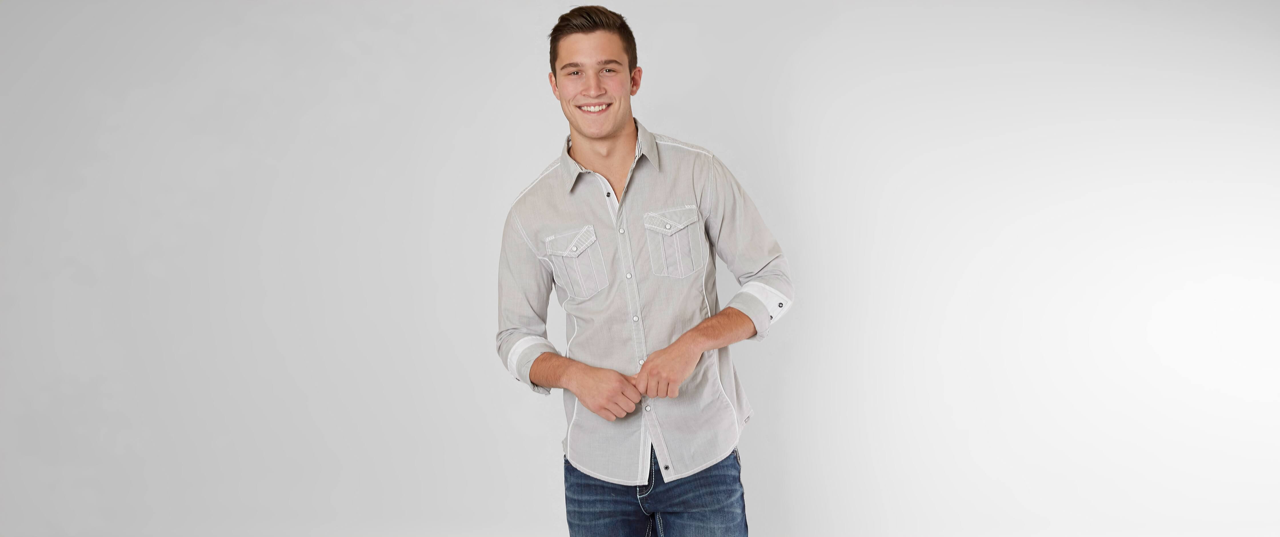 Image of Buckle Black Ever Know Stretch Shirt