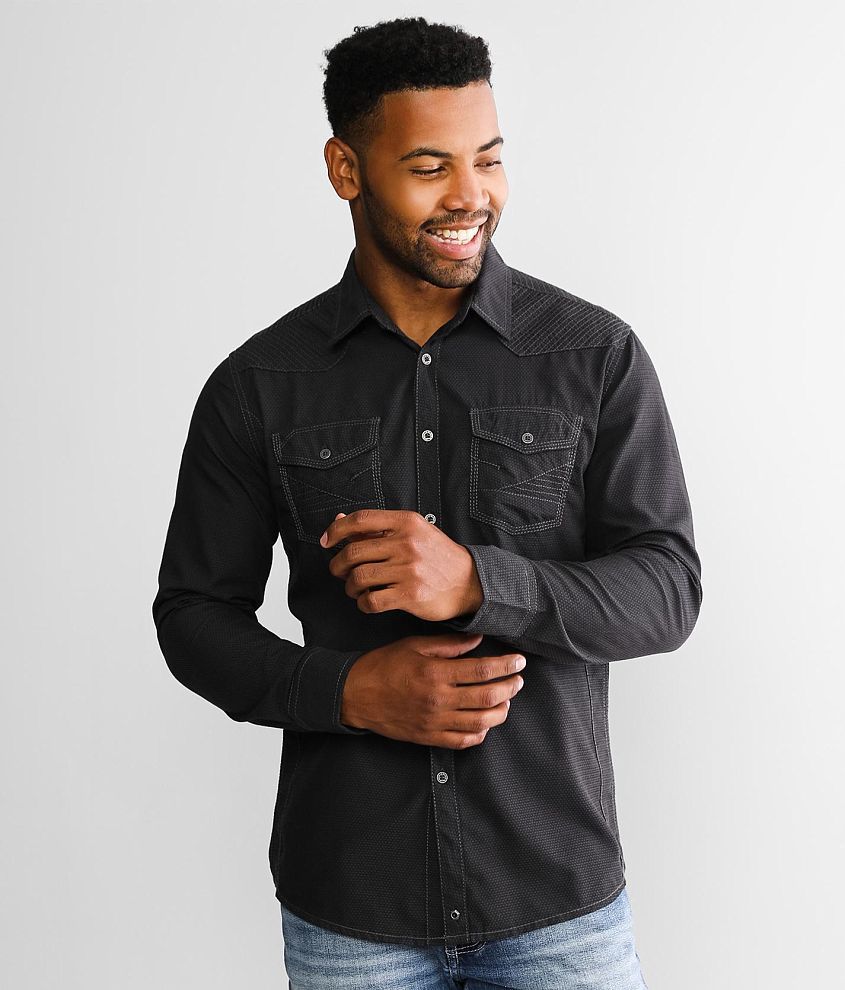 Buckle hot sale black shirts