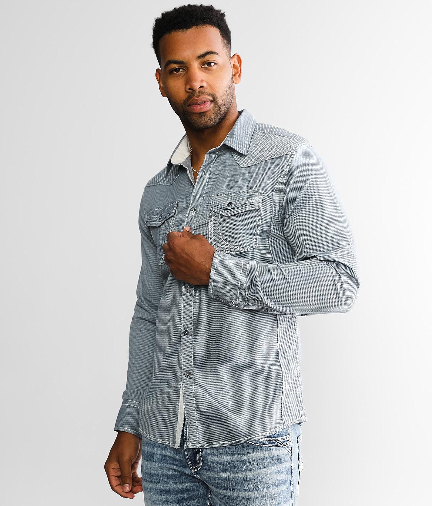 elastic shirt mens