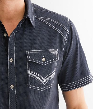 Buckle Black Textured Athletic Shirt MISC_DETAIL_1