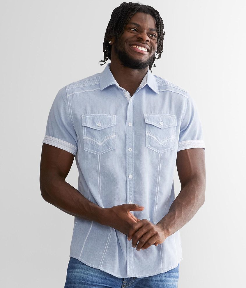 Short-Sleeved Denim Shirt - Men - Ready-to-Wear