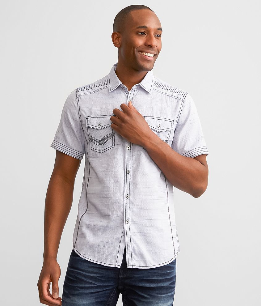 Short-Sleeved Denim Shirt - Men - Ready to Wear