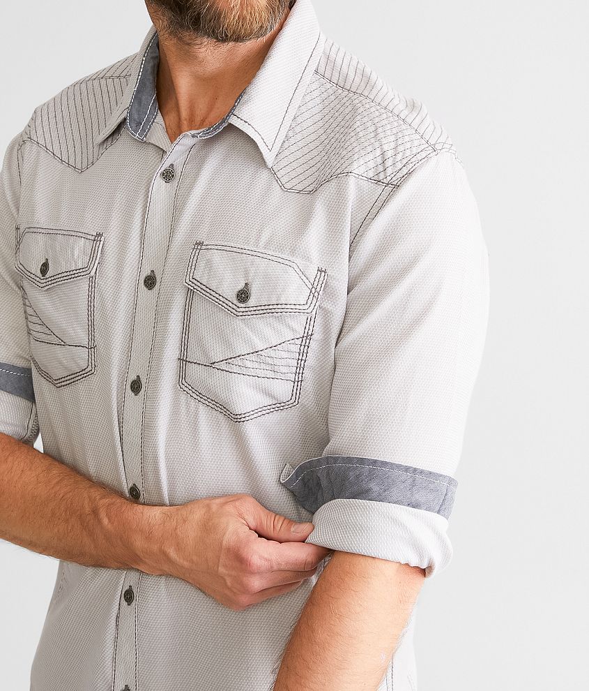 Textured Athletic Stretch Shirt