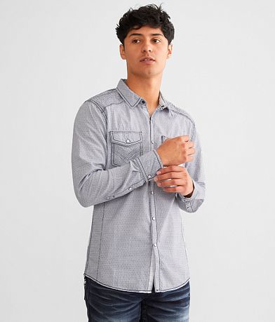 Buckle Black Dot Tailored Shirt front view