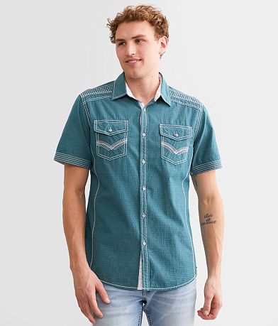 Sendero Provisions Co. Serape Shirt - Men's Shirts in Serape Teal