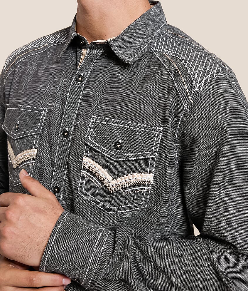 Embroidered Athletic Stretch Shirt